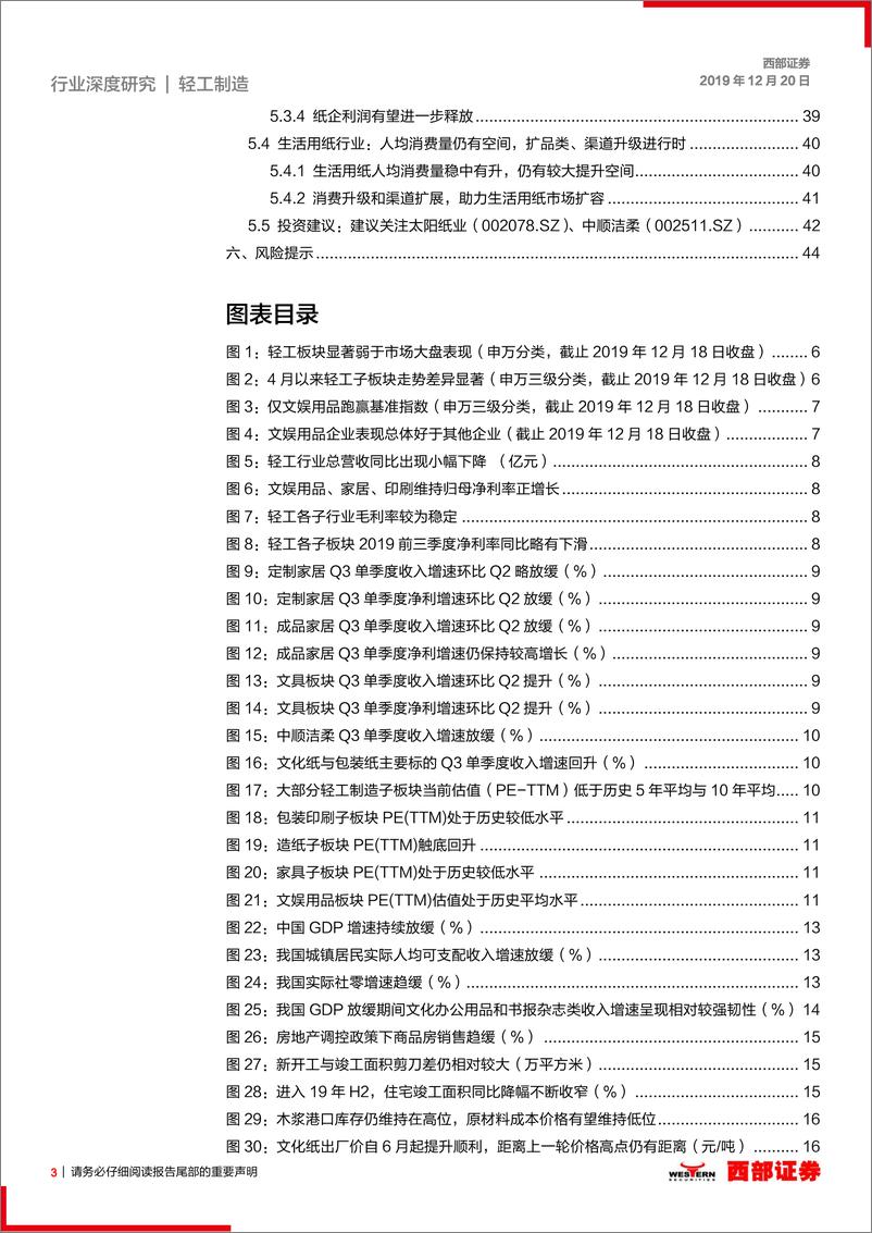 《轻工行业2020年度策略报告：看好市占率提升龙头，建议关注文具、家居、造纸-20191220-西部证券-46页》 - 第4页预览图