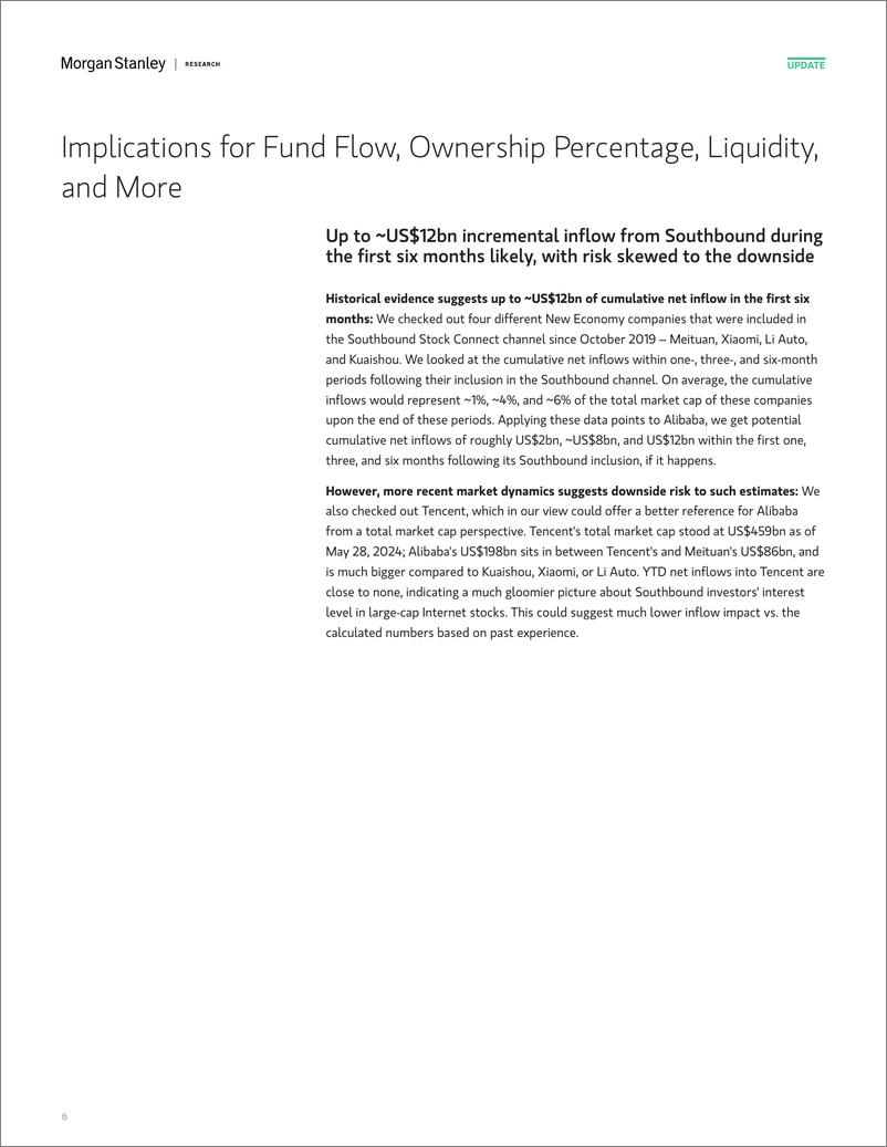 《Morgan Stanley-China Equity Strategy Alibabas Southbound Inclusion Likel...-108520495》 - 第6页预览图