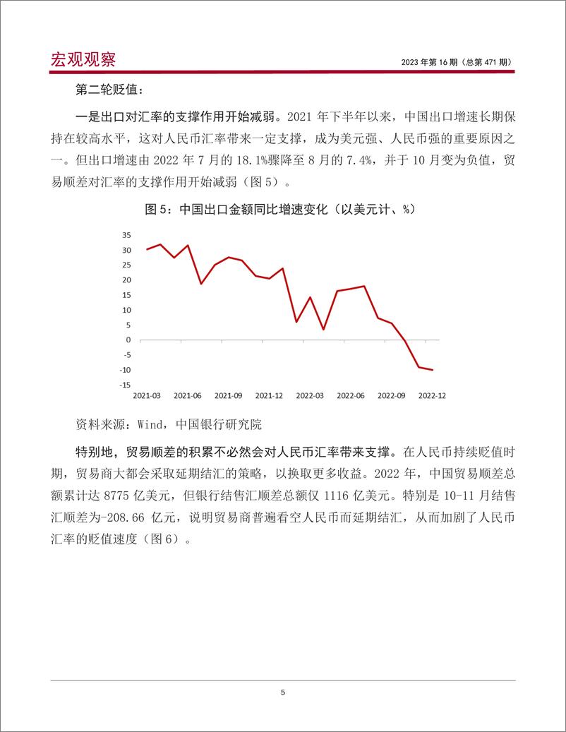 《宏观观察2023年第16期（总第471期）：2022年人民币汇率走势回顾及2023年展望-20230301-中国银行-17页》 - 第7页预览图