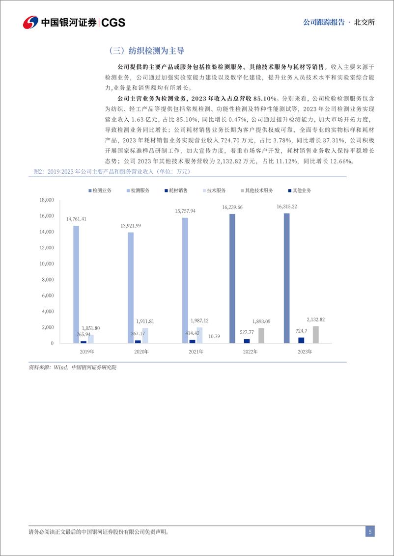 《中纺标(873122)首次覆盖报告：领航轻纺检测，行业回暖稳步前行-240715-银河证券-14页》 - 第5页预览图