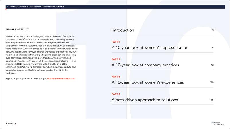 《2024 年工作场所中的女性 _ 十周年报告_英_-麦肯锡》 - 第2页预览图