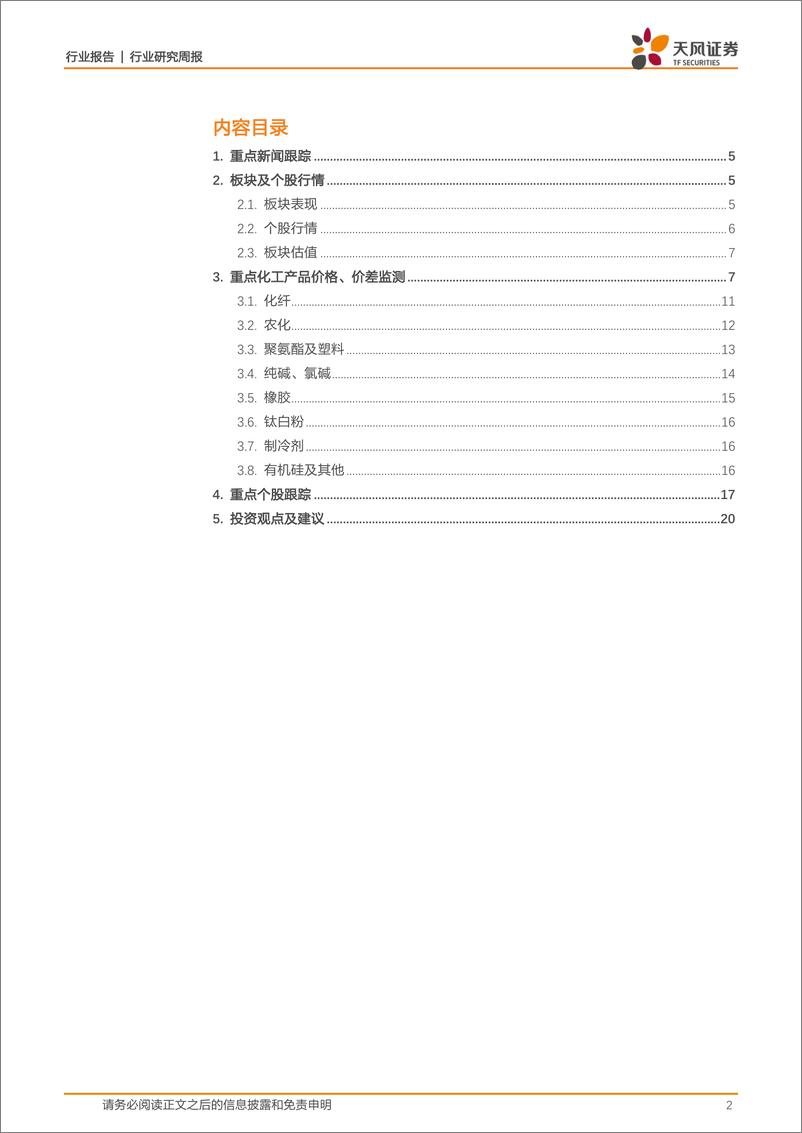 基础化工：三部委联合印发《工业领域碳达峰实施方案》，尿素、PTFE价格上涨 - 第2页预览图