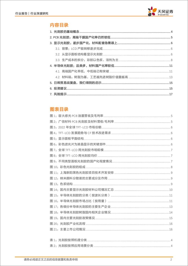 《非金属新材料行业光刻胶材料攻坚：国产替代进行时，色浆最具预期差-241216-天风证券-18页》 - 第2页预览图