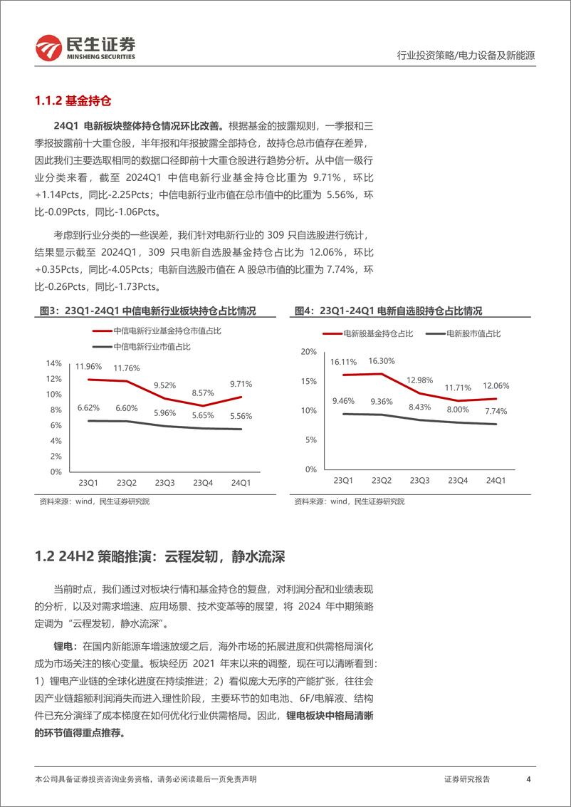 《民生证券-电新行业2024年中期投资策略：云程发轫，静水流深》 - 第4页预览图