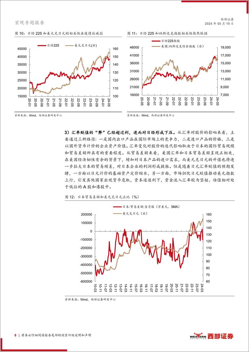 《大类资产观察系列：日央行干预下，日元和日经能否迎来扭转？-240519-西部证券-15页》 - 第8页预览图