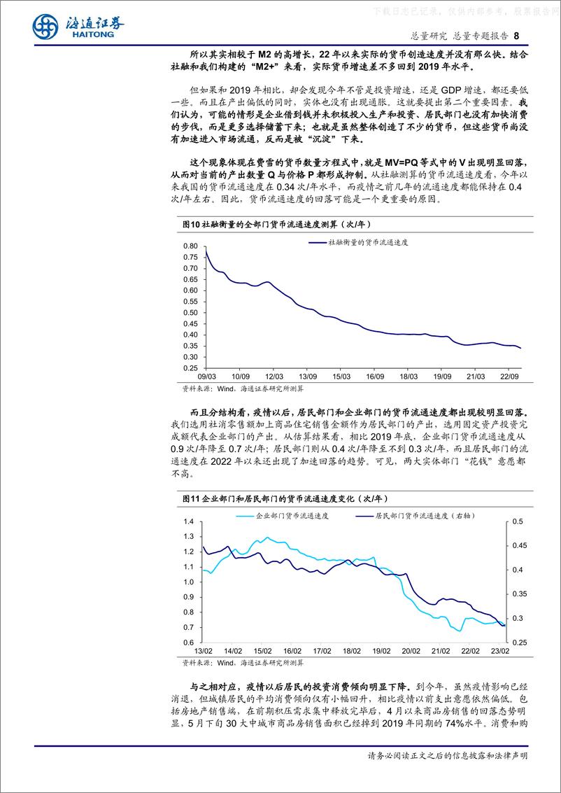 《海通证券-中国经济的几个背离思考1：高货币、低投资的原因和出路-230608》 - 第8页预览图