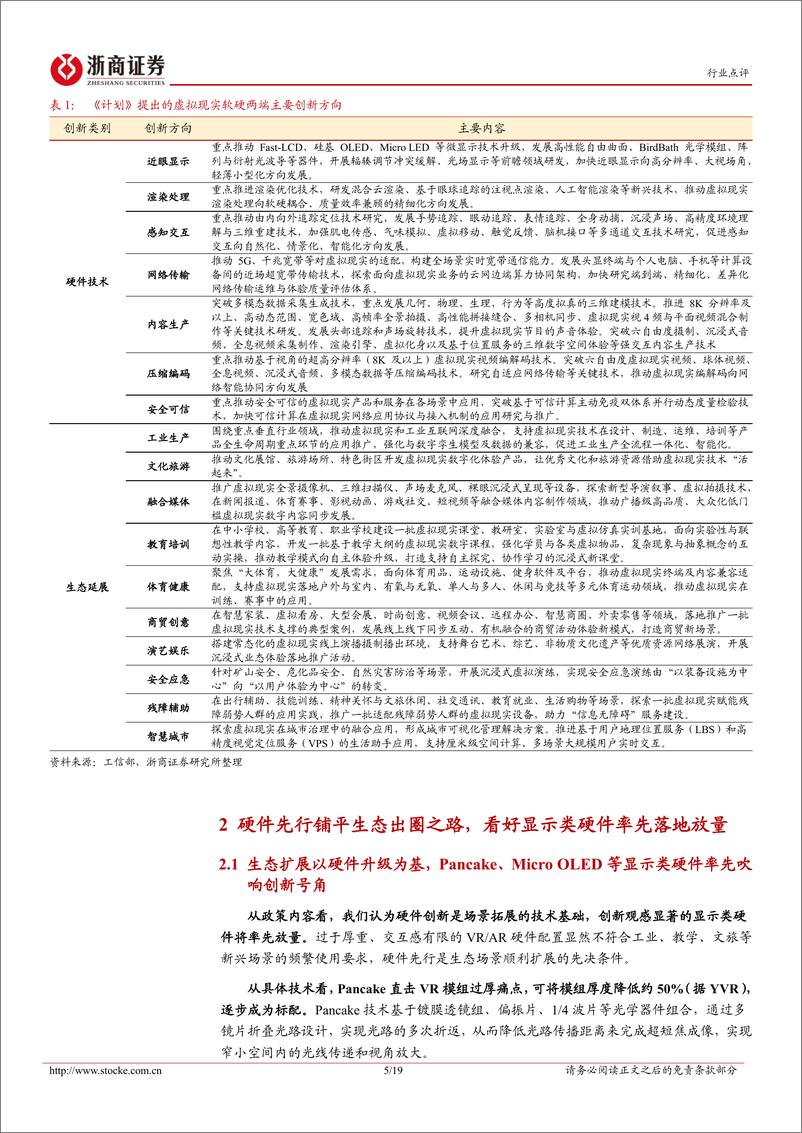 《VR行业点评报告：政策指明虚拟现实发展航向，VRAR软硬两端大有可为-20221101-浙商证券-19页》 - 第6页预览图