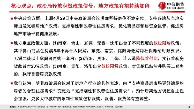 《房地产需求端政策放松效果跟踪-20220505-中信期货-29页》 - 第3页预览图