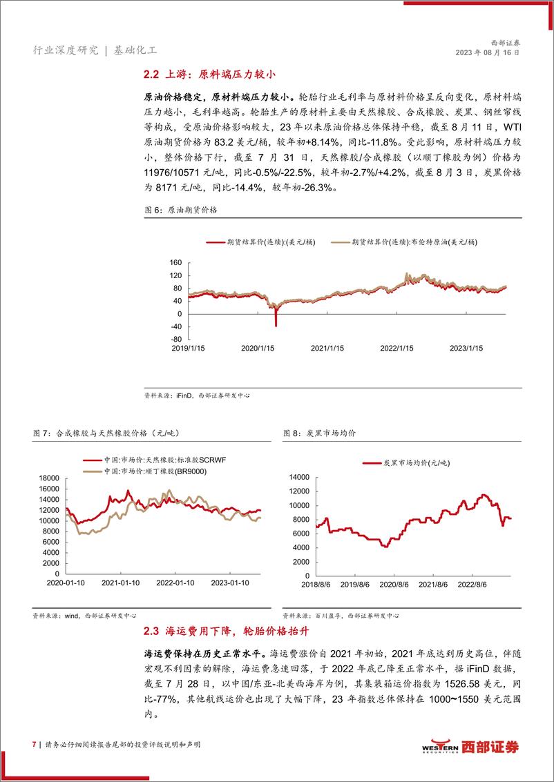 《轮胎行业跟踪报告：泰国双反复审初裁，行业短期刺激+长期利好兼具-20230816-西部证券-17页》 - 第8页预览图