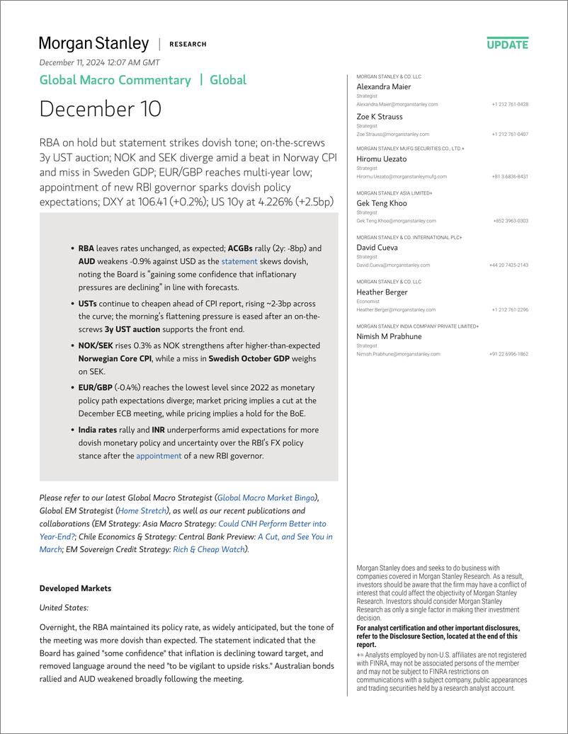 《Morgan Stanley Fixed-Global Macro Commentary December 10-112128091》 - 第1页预览图