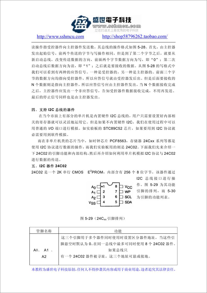 《I2C总线接口技术的应用》 - 第5页预览图