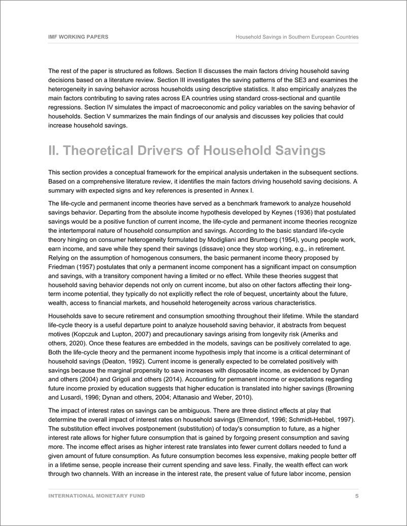 《IMF-选定南欧国家的家庭储蓄——来自跨国微观数据的证据（英）-2023.7-50页》 - 第8页预览图