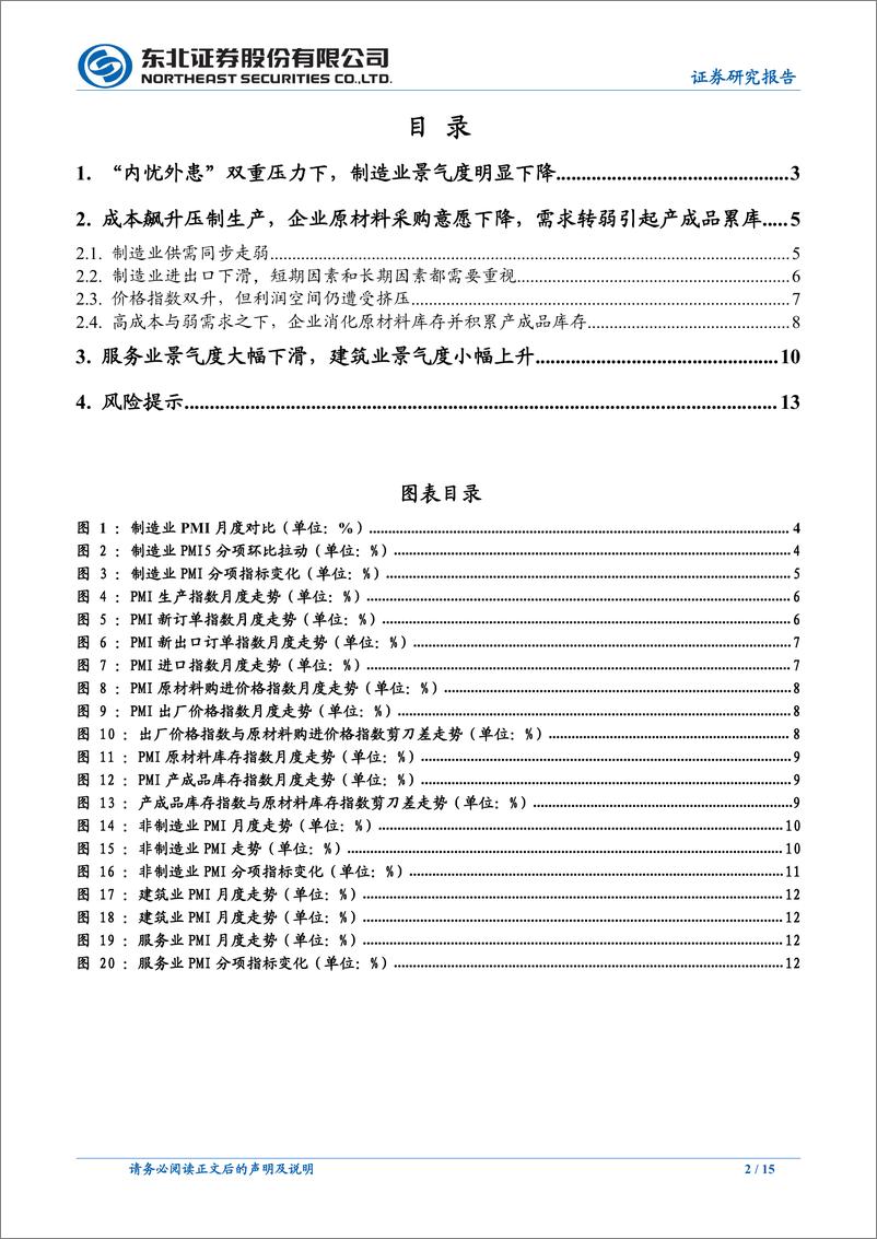 《3月PMI点评：如何评价制造业意料之中的降温？-20220331-东北证券-15页》 - 第3页预览图