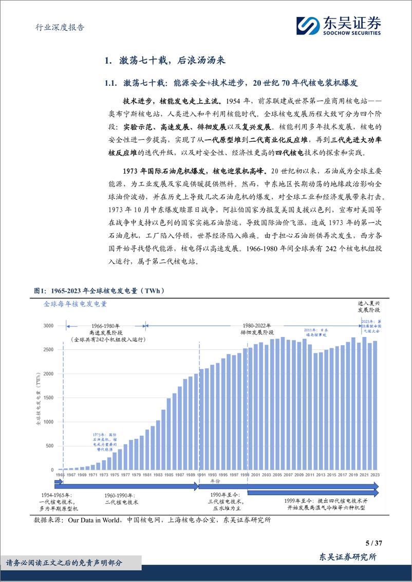 《公用事业行业深度报告：全球核电深度，激荡七十载，后浪汤汤来-241113-东吴证券-37页》 - 第5页预览图