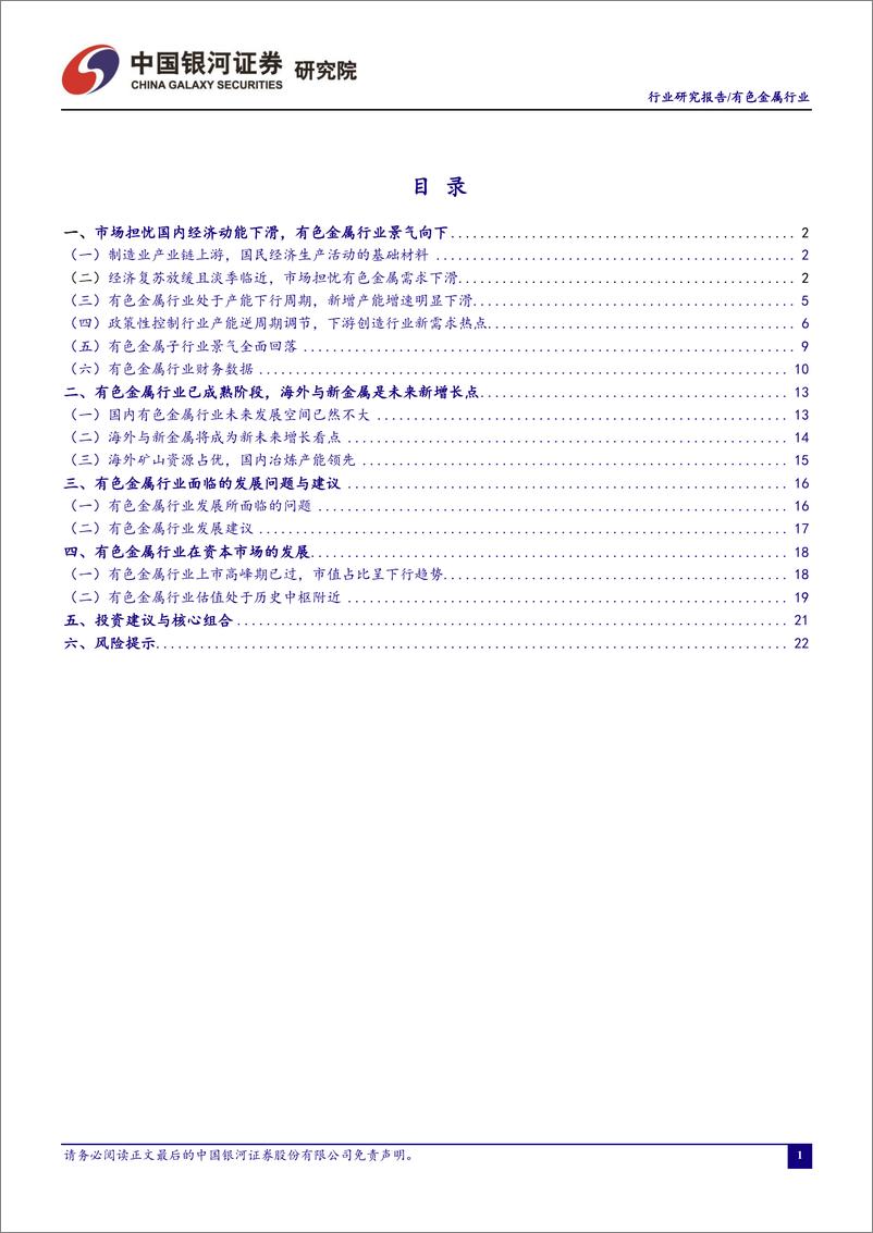 《有色金属行业5月行业动态报告：国内经济动能减弱压制有色金属行业景气下落-20230605-银河证券-24页》 - 第3页预览图