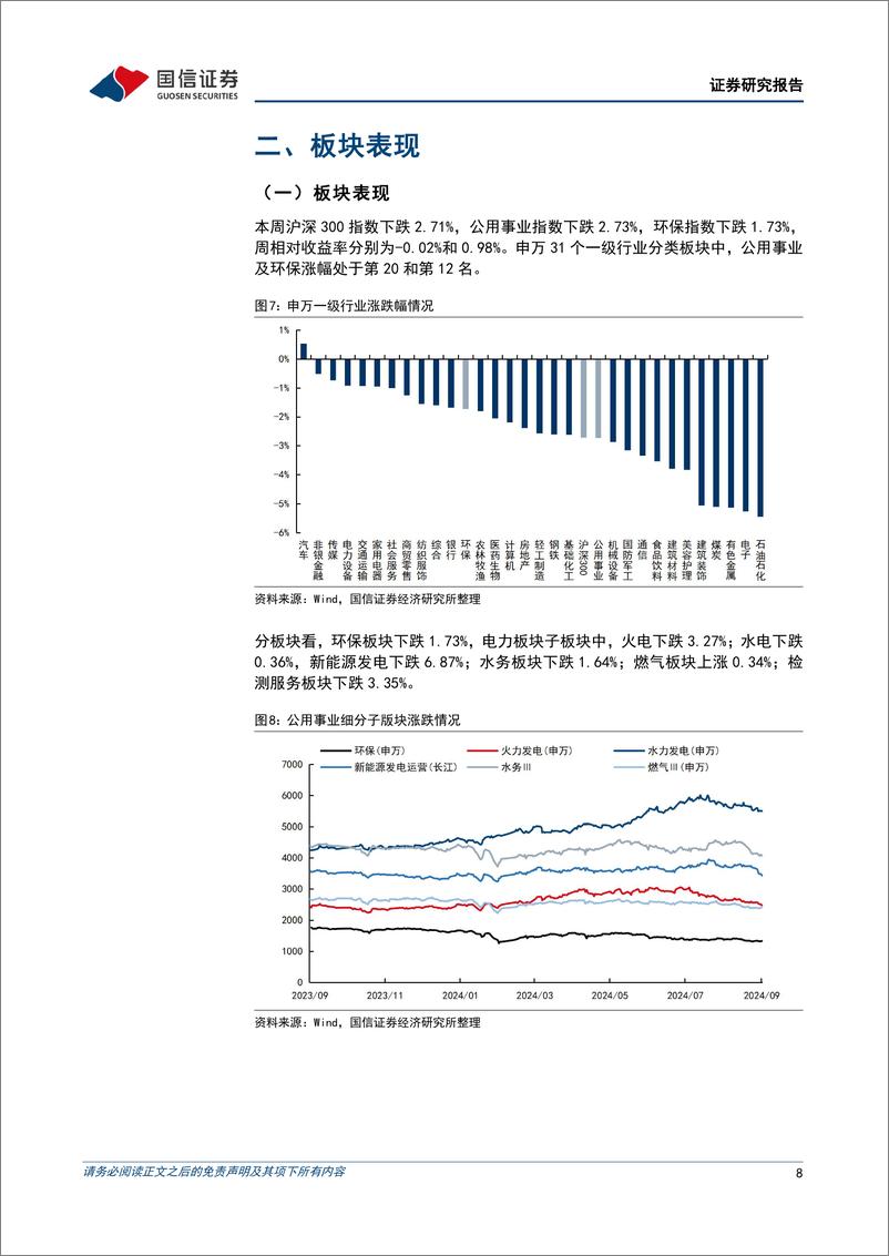 《公用环保行业202409第2期：绿证核发和交易规则发布，CCER重启后第一批项目公示-240909-国信证券-28页》 - 第8页预览图