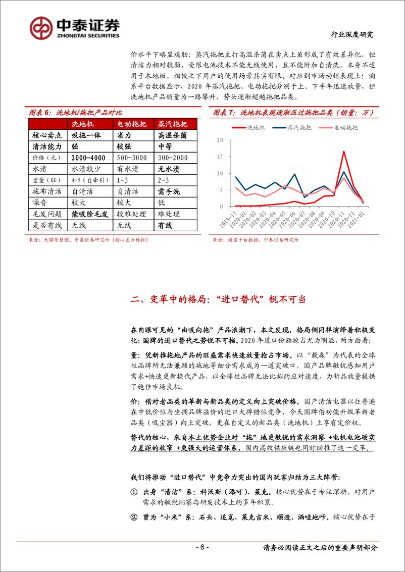 《家电行业清洁电器专题深度之二：在由吸向拖变革下国牌崛起-20210128-中泰证券-14页》 - 第7页预览图