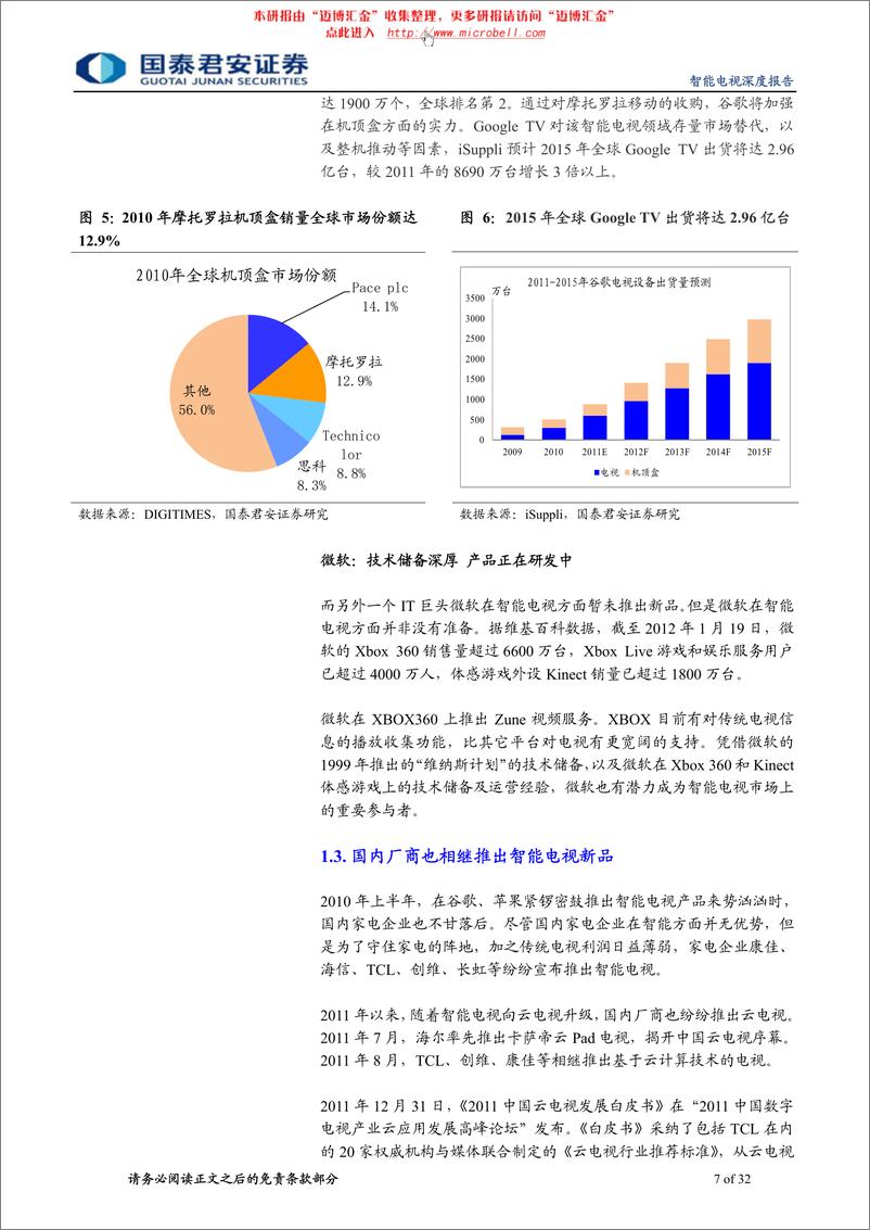 《国泰君安-信息科技行业：智能电视 又一座金矿》 - 第7页预览图