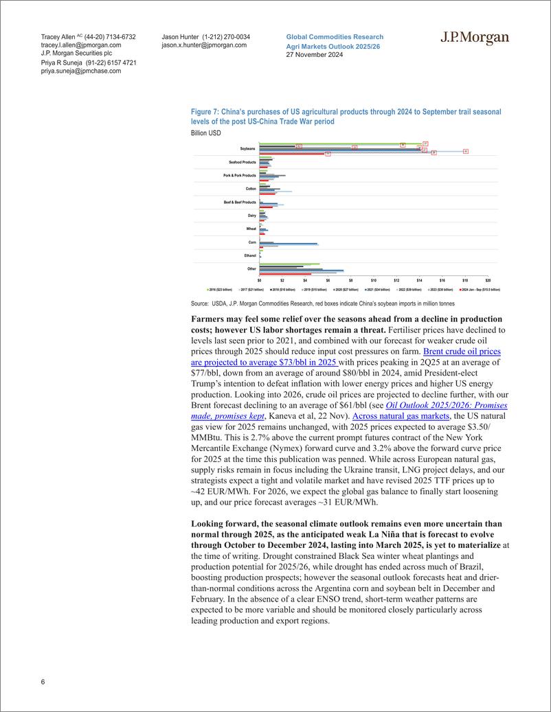 《JPMorgan-Agri Markets Outlook 202526 Fundamentals trump uncertainty,...-111866559》 - 第6页预览图