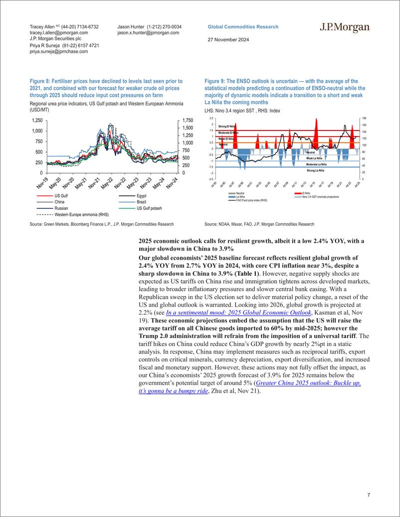 《JPMorgan-Agri Markets Outlook 202526 Fundamentals trump uncertainty,...-111866559》 - 第7页预览图