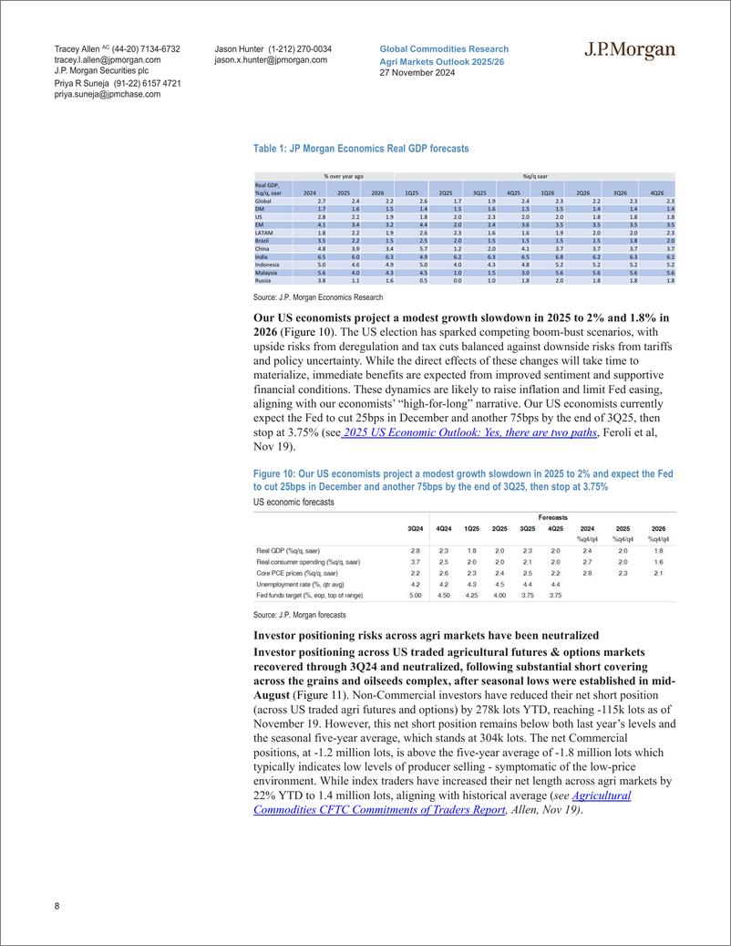 《JPMorgan-Agri Markets Outlook 202526 Fundamentals trump uncertainty,...-111866559》 - 第8页预览图