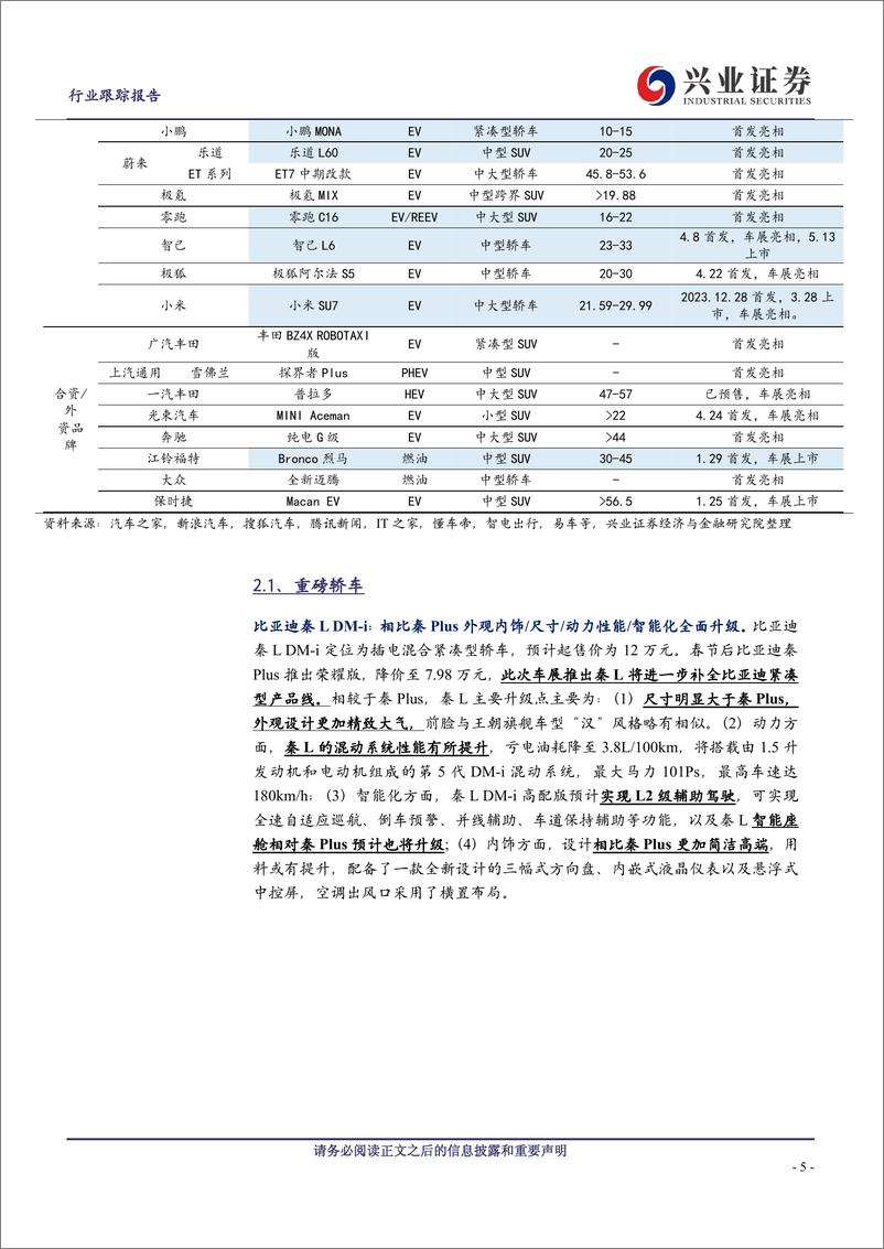 《汽车行业：2024年第十八届北京车展前瞻-240421-兴业证券-20页》 - 第5页预览图