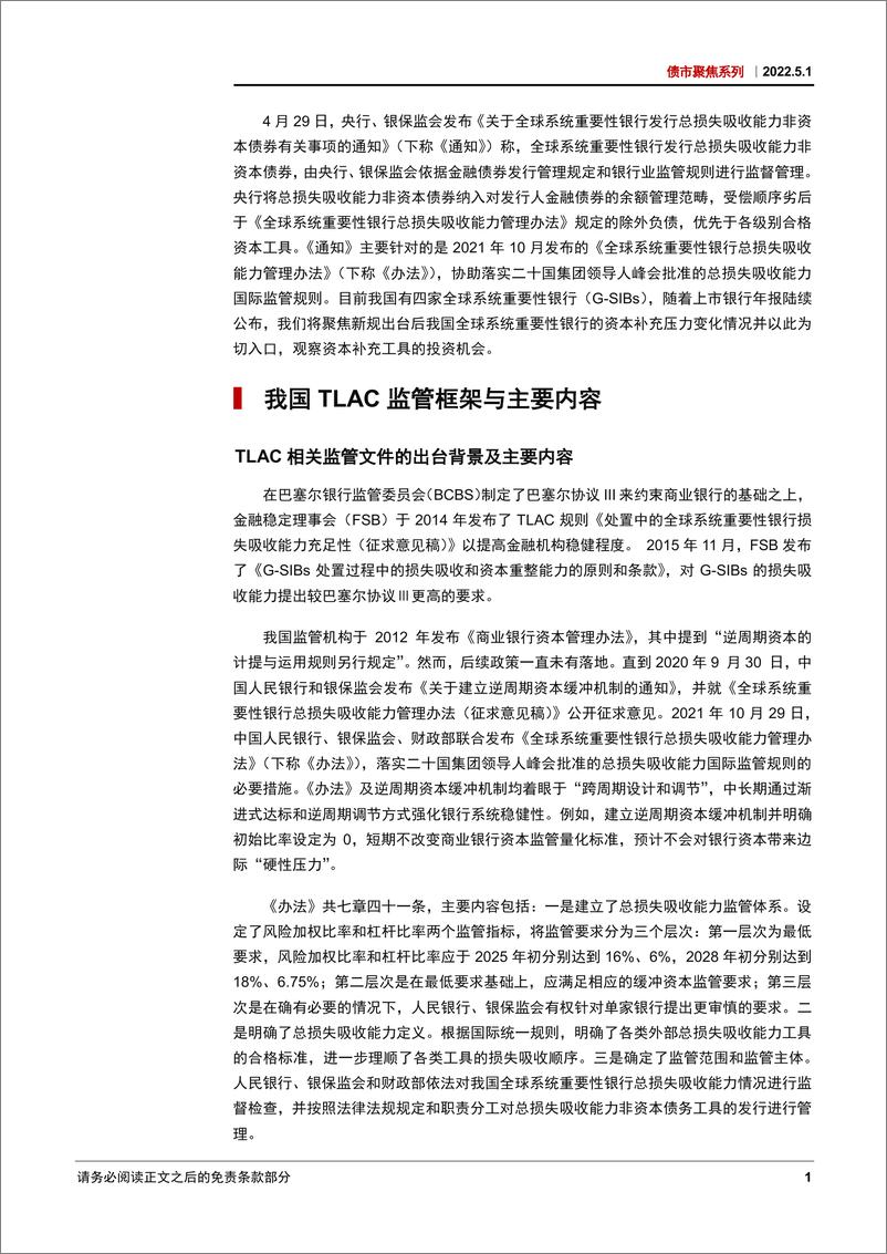 《债市聚焦系列：从TLAC达标情况看资本补充工具的投资机会-20220501-中信证券-22页》 - 第5页预览图