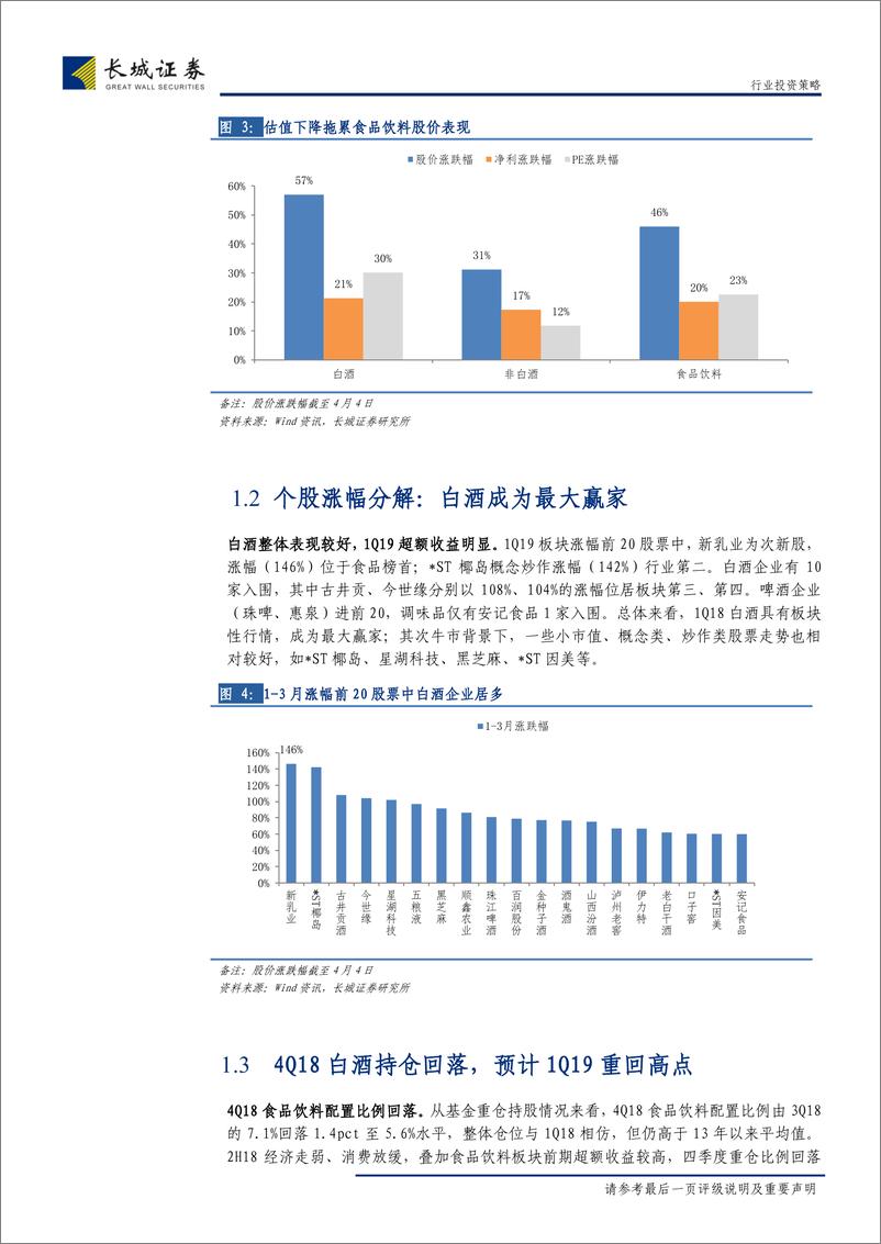 《食品饮料行业2019年二季度投资策略：关注边际改善，长期布局龙头-20190408-长城证券-32页》 - 第8页预览图