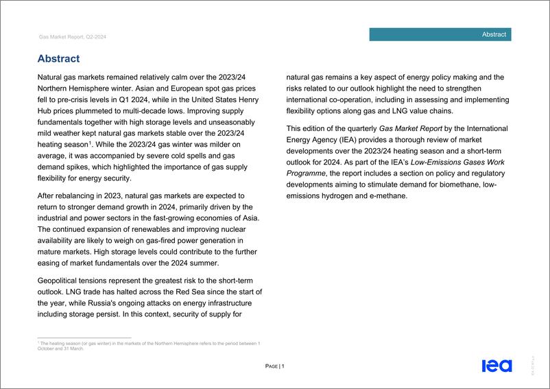 《2024年Q2全球天然气市场报告》 - 第3页预览图