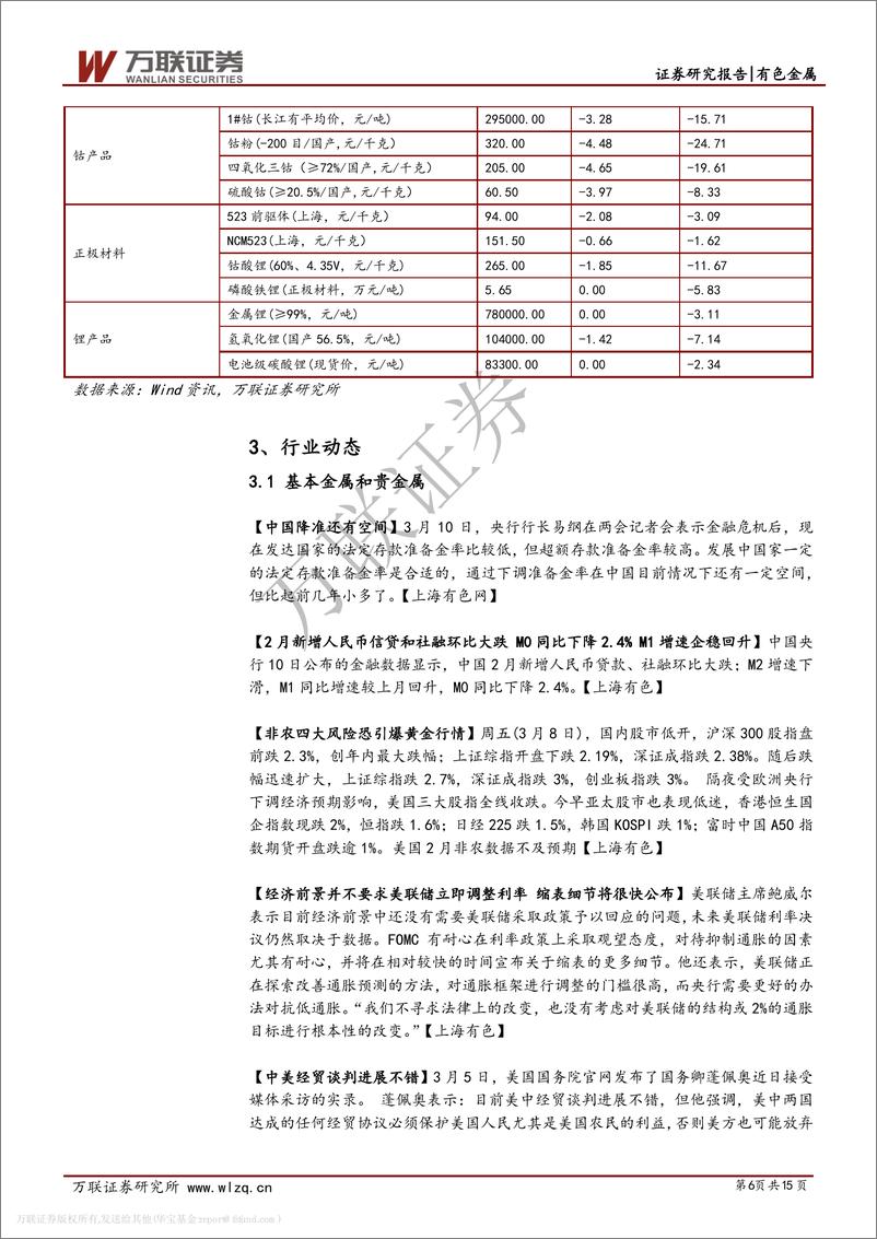 《有色金属行业投资策略：有色利好不断，热点板块密切关注-20190311-万联证券-15页》 - 第7页预览图