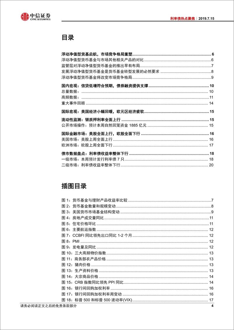 《利率债专题：浮动净值型货基启航，市场竞争格局重塑-20190715-中信证券-22页》 - 第4页预览图