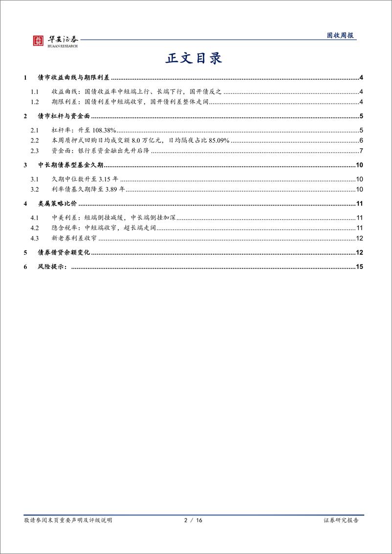 《债市技术面：跨年后债市止盈压力或明显增加-241229-华安证券-16页》 - 第2页预览图