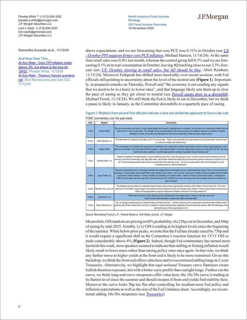 《JPMorgan Econ  FI-US Fixed Income Overview Establishing higher ranges-111623415》 - 第2页预览图