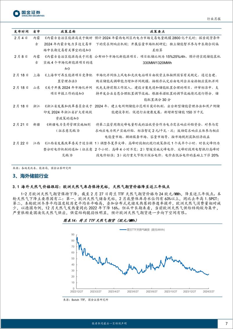 《储能行业月度跟踪：碳酸锂价格企稳，中美储能实现开门红-20240229-国金证券-12页》 - 第7页预览图