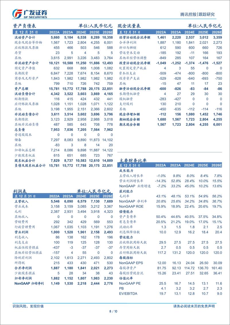 《腾讯控股(00700.HK)阅文IP%2b腾讯视频协同性增强，夯实竞争力-250107-广发证券-10页》 - 第8页预览图