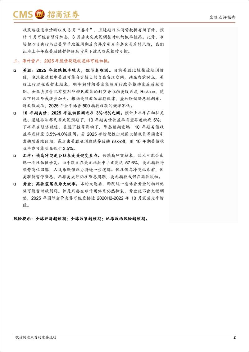 《2025年海外宏观和大类资产展望：寻找超预期-241222-招商证券-23页》 - 第2页预览图