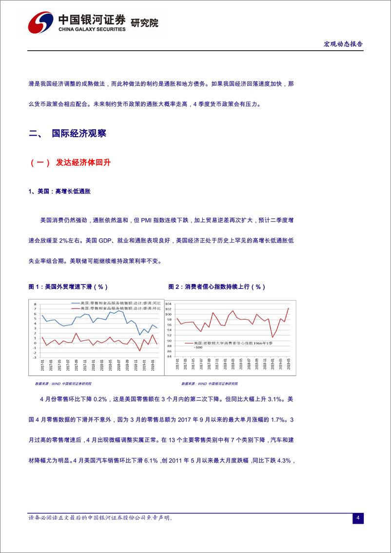 《宏观经济5月动态报告：生产需求双回落，货币政策等待更明确信号-20190526-银河证券-36页》 - 第5页预览图