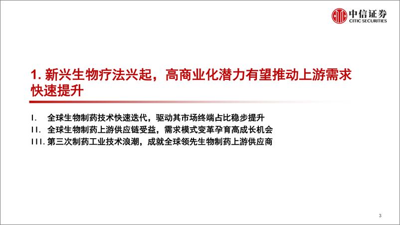 《医疗健康产业专题研究之生物制药上游产业链行业报告：新分子加速迭代，催化国产制药上游产业投资新机遇-20220614-中信证券-35页》 - 第5页预览图