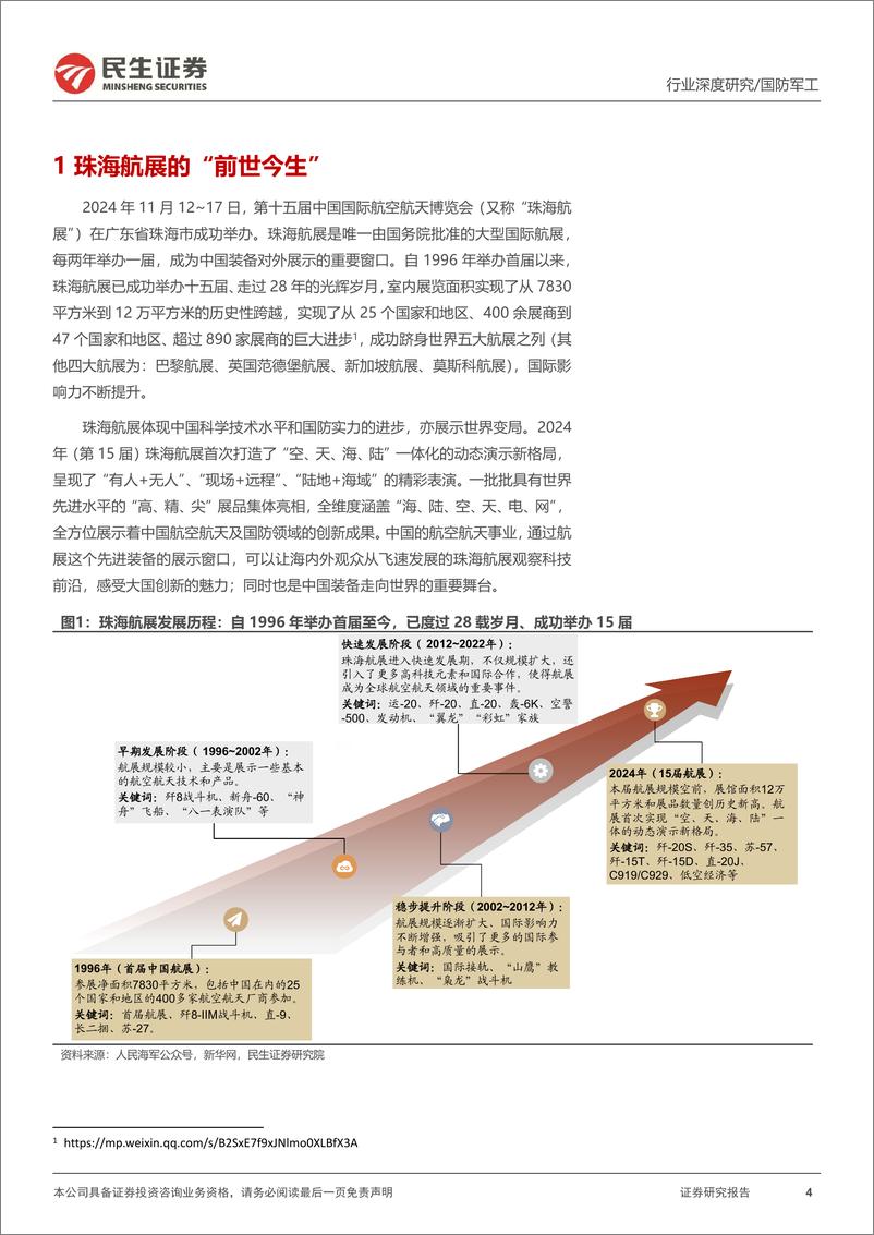 《国防军工行业深度报告：珠海航展见闻，多型装备同台亮相；新型战机大放异彩-241118-民生证券-56页》 - 第4页预览图