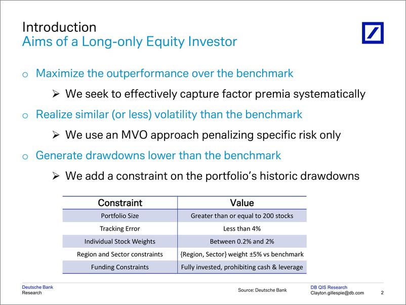 《Deutsche Bank-Quantitative Musing Presentation Long Live Optimizing Sys...-106995667》 - 第3页预览图