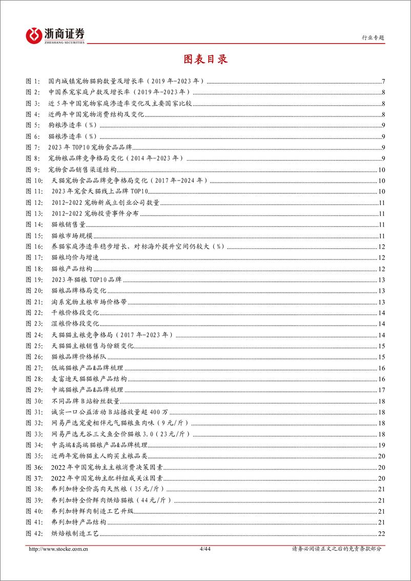 《饲料行业专题报告-宠物食品系列(2)：从产品线全面梳理看龙头核心优势-241019-浙商证券-44页》 - 第4页预览图