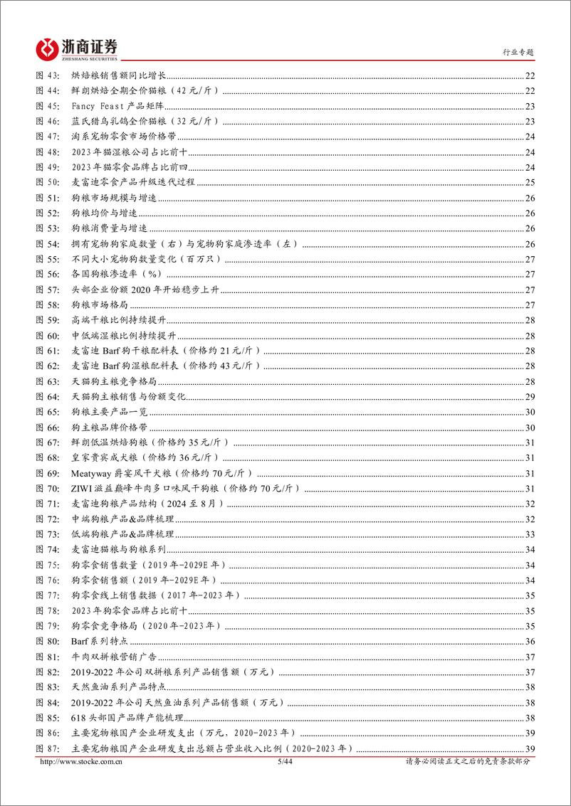 《饲料行业专题报告-宠物食品系列(2)：从产品线全面梳理看龙头核心优势-241019-浙商证券-44页》 - 第5页预览图