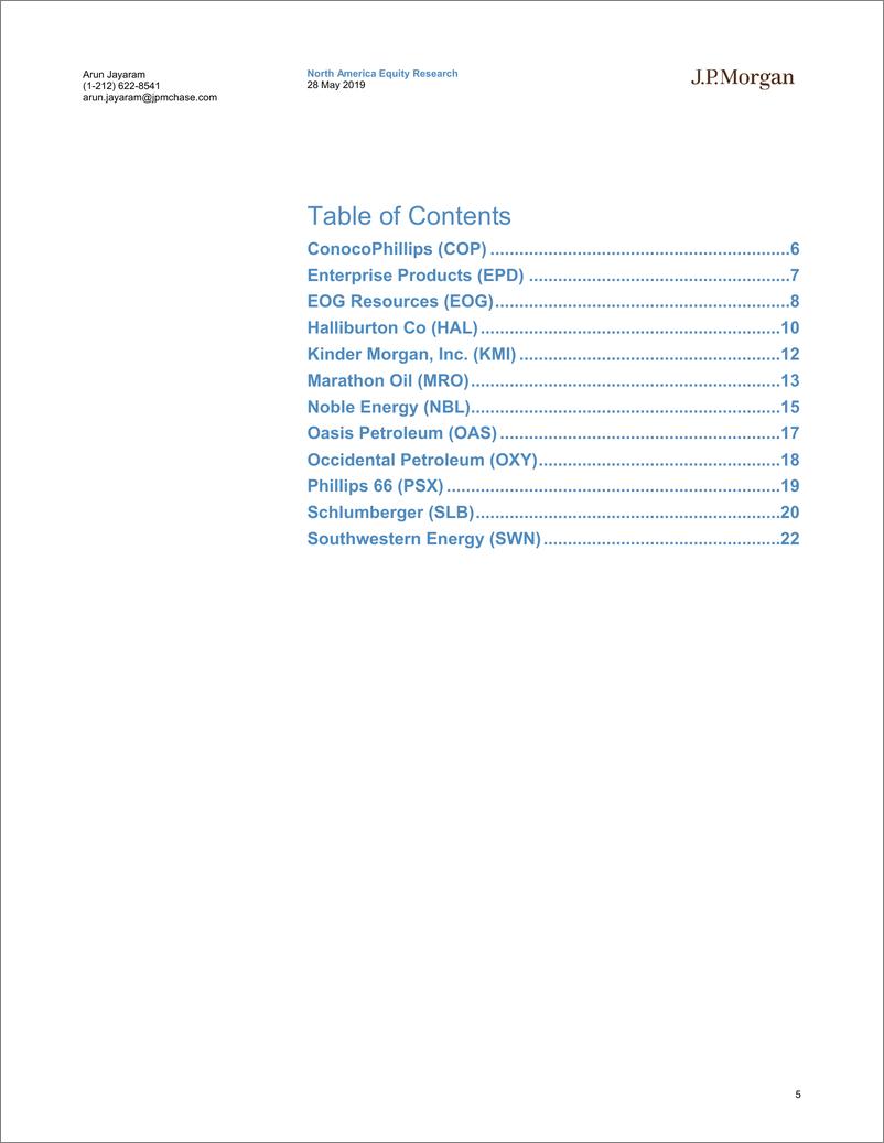 《J.P. 摩根-美股-能源行业-12家能源公司拜访的主要收获-2019.5.28-27页》 - 第6页预览图