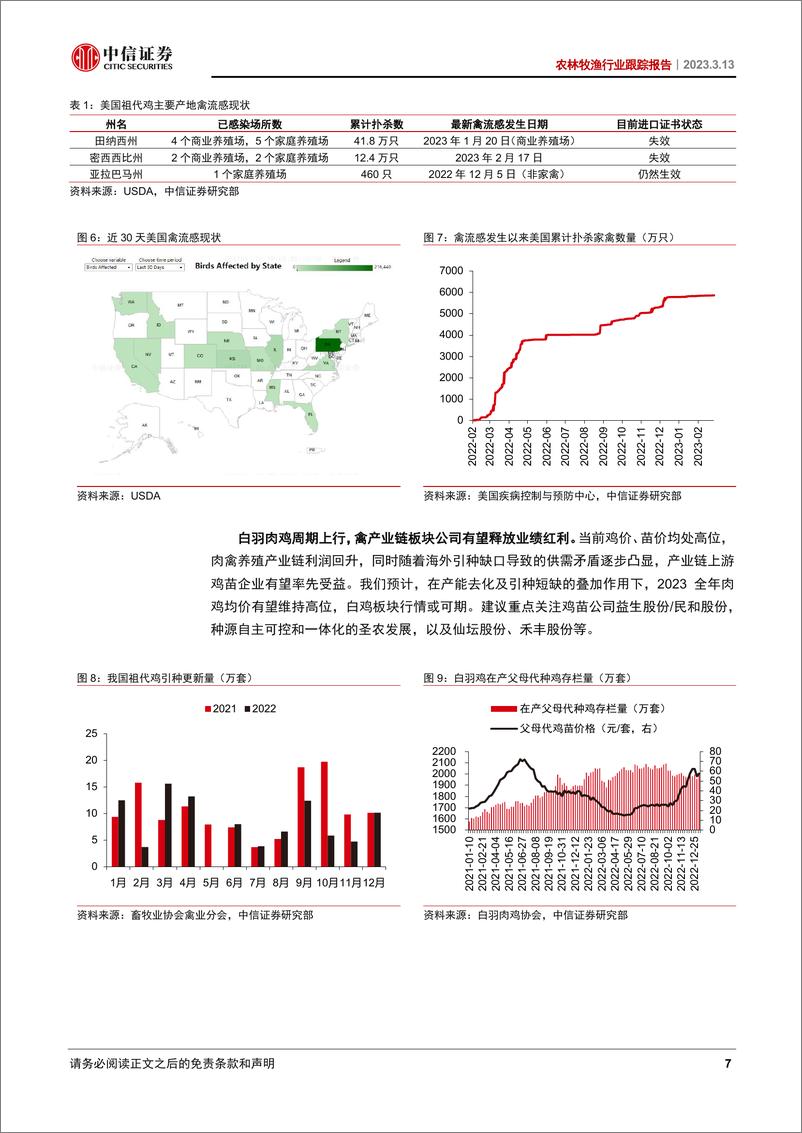 《农林牧渔行业跟踪报告：肉鸡高景气持续，种业创新加快推进-20230313-中信证券-21页》 - 第8页预览图