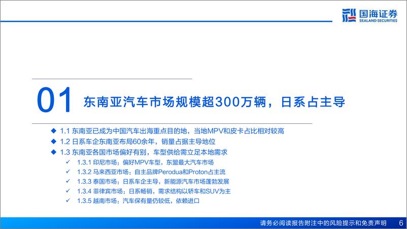 《国海证券-汽车行业深度报告-汽车出海系列_东南亚汽车市场展望_乘新能源之势_展中国车之翅》 - 第6页预览图