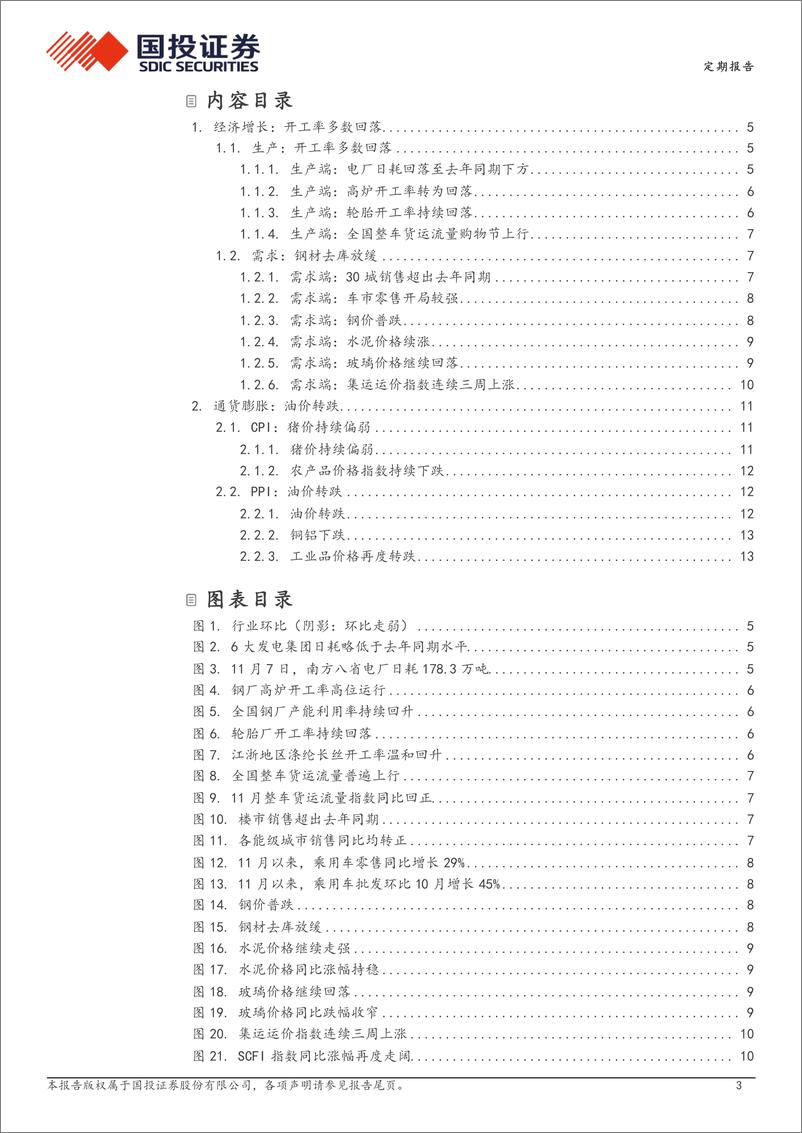 《高频数据跟踪(2024年11月第2周)：开工率多数回落-241113-国投证券-15页》 - 第3页预览图