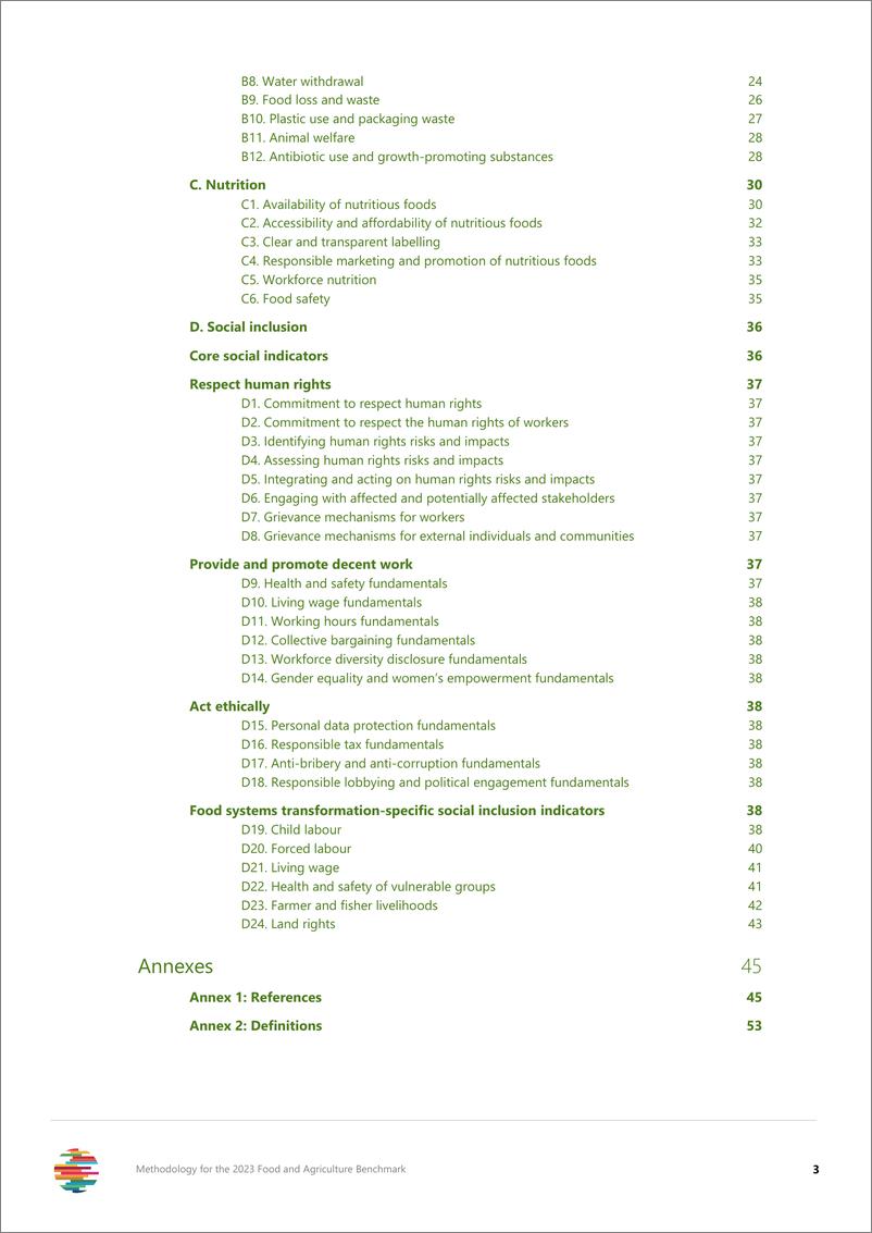 《2023年食品和农业基准的方法论报告_英文版_》 - 第3页预览图