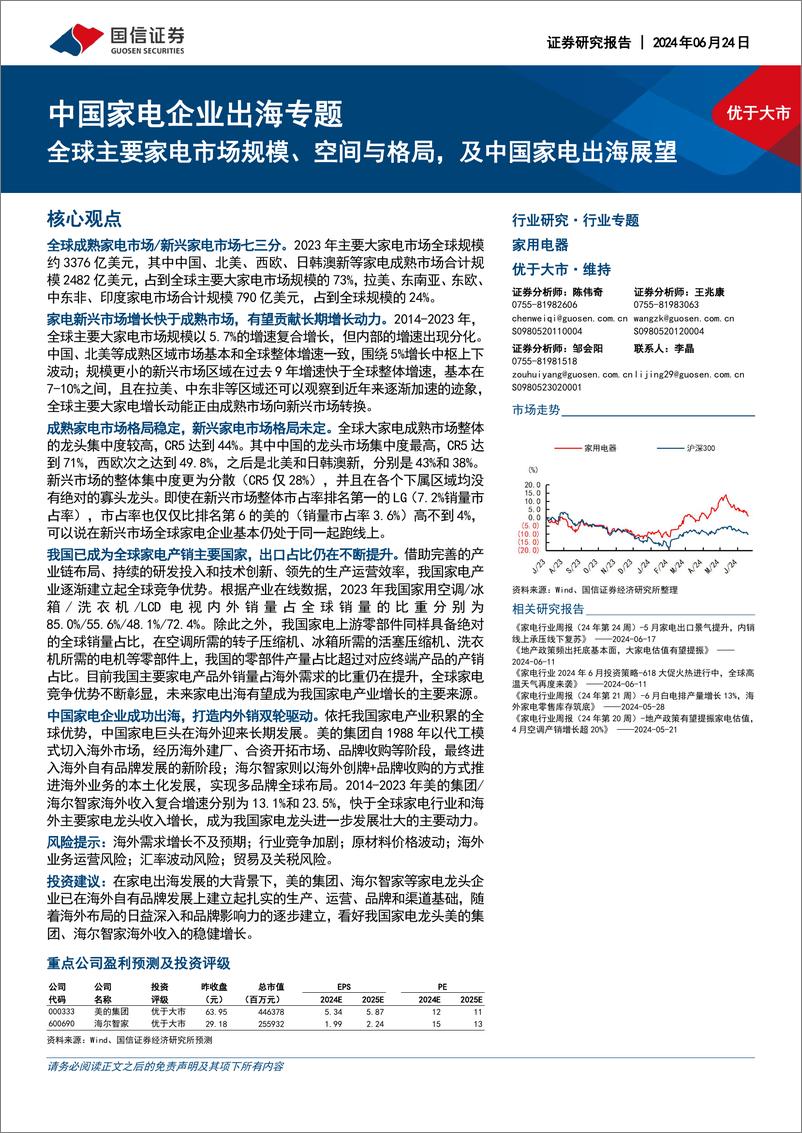 《中国家电企业出海专题_全球主要家电市场规模_空间与格局_及中国家电出海展望(1)》 - 第1页预览图