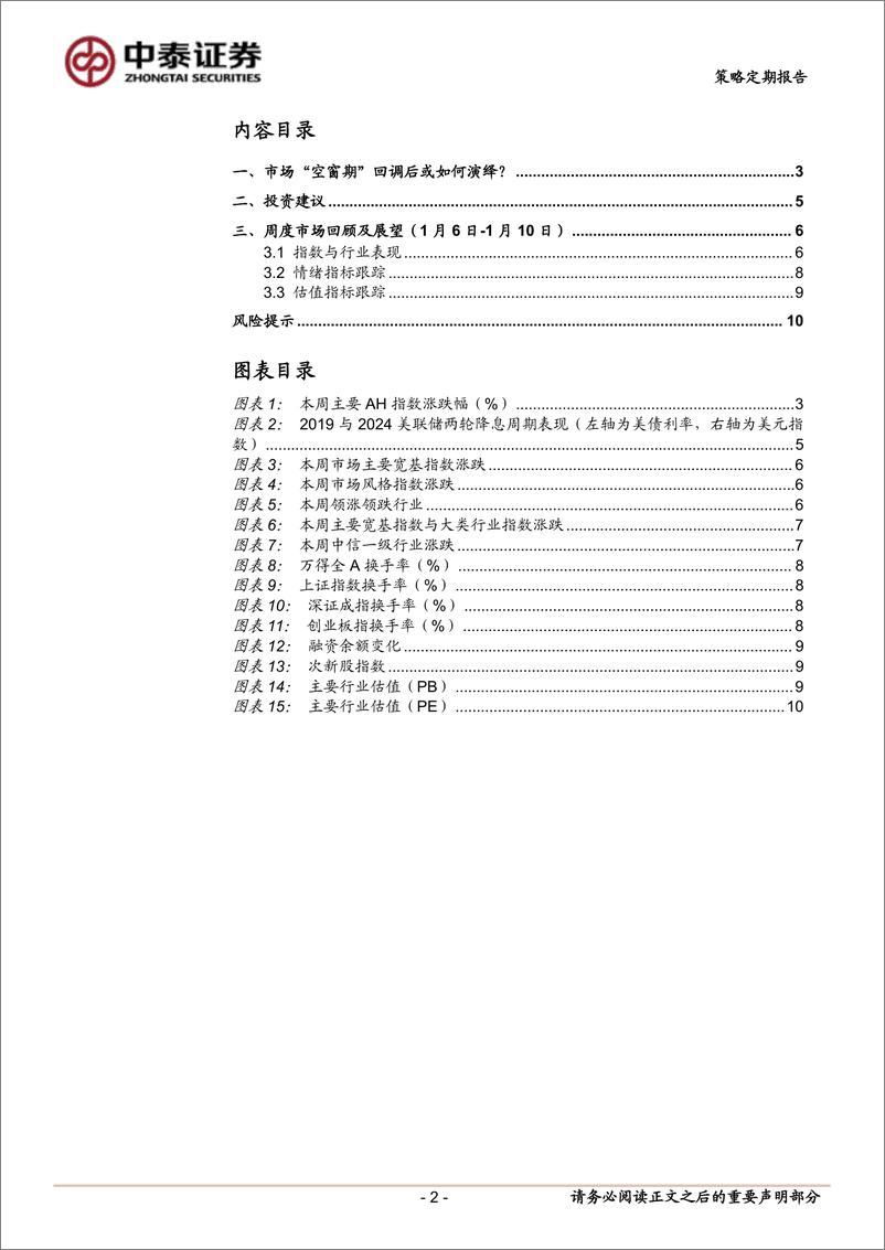 《市场“空窗期”回调后或如何演绎？-250111-中泰证券-11页》 - 第2页预览图