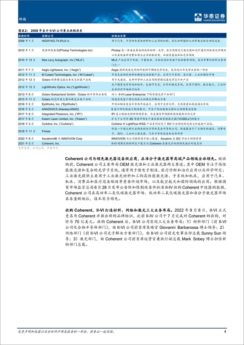 《科技行业专题研究：海外光芯片厂商兼并收购再推进-20220918-华泰证券-24页》 - 第5页预览图